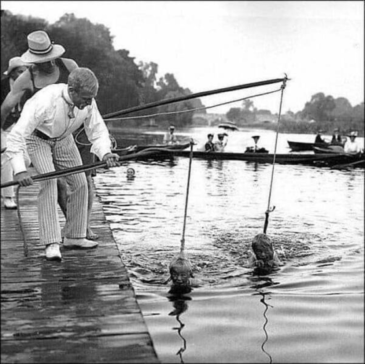 1920's swimming lessons