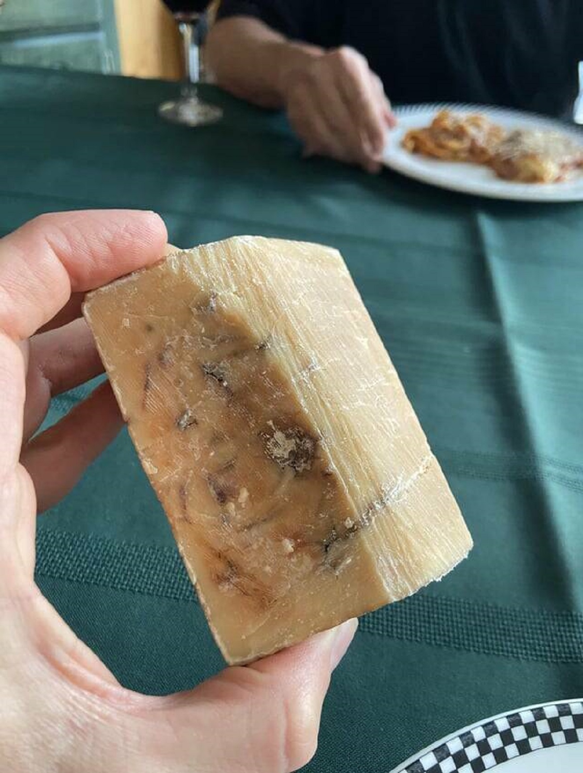 "My step dad has kept the same piece of Parmesan cheese for over 10 years"
