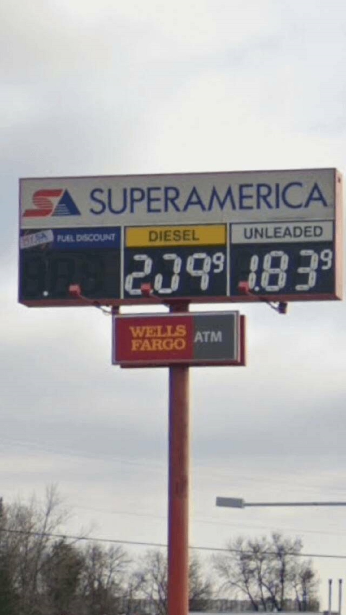 "This gas station near me closed in 2020 but left their prices up."