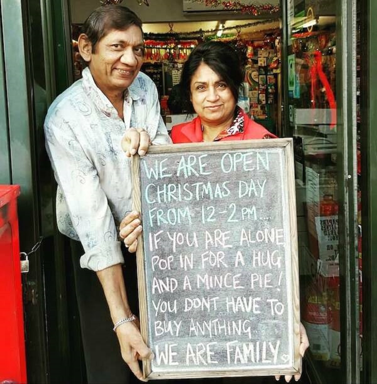 "The true spirit of Christmas."