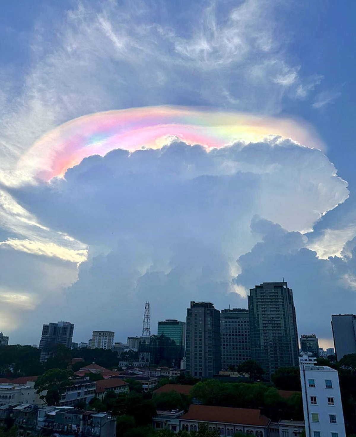 rainbow clouds in vietnam