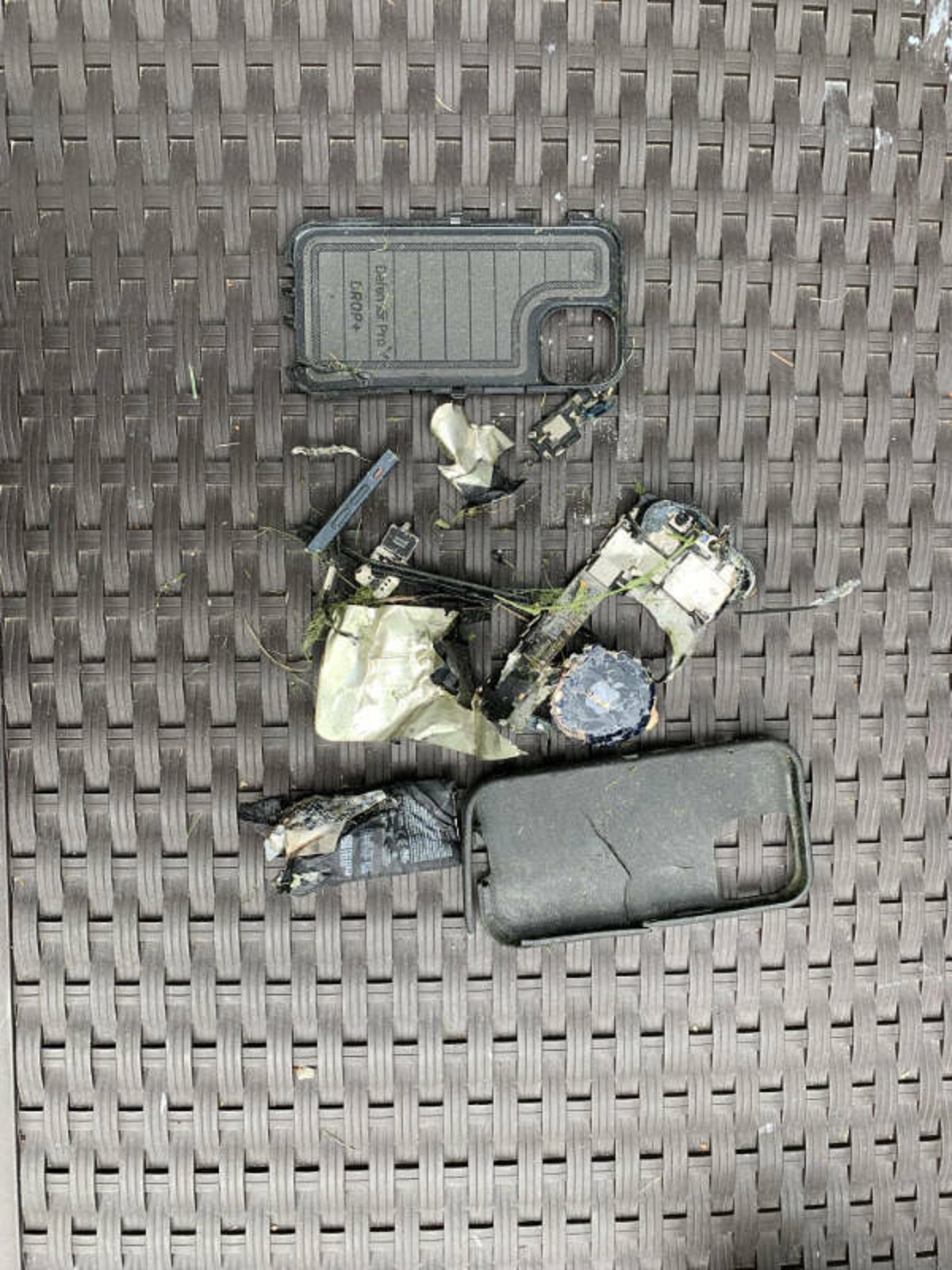 “Shredded my perfectly good phone with my lawn mower today.”