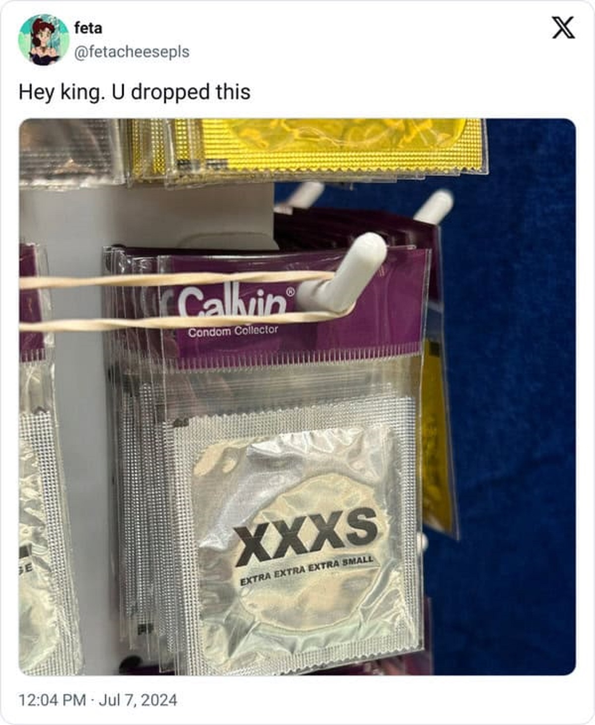 Condom - feta Hey king. U dropped this X Calvin Condom Collector Xxxs Extra Extra Extra Small