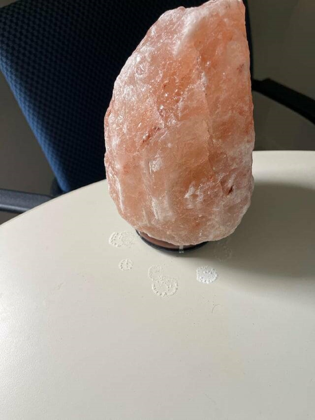 "It is humid enough for my salt lamp to start melting"