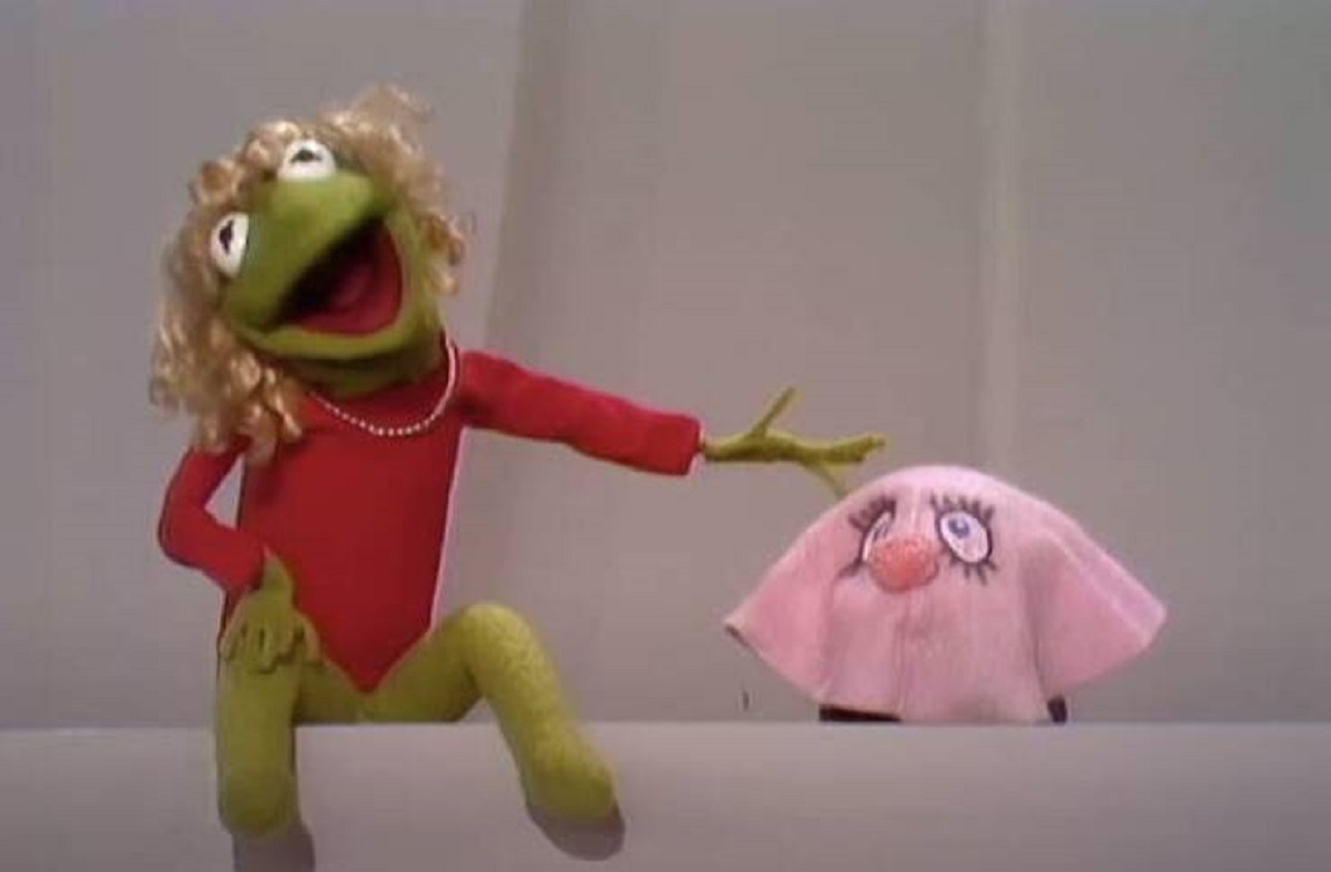 And here is a screenshot of Kermit performing the lipsync-comedy act on The Ed Sullivan Show in 1967: