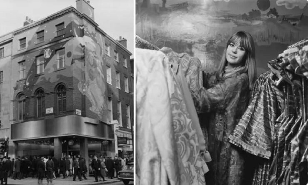 These photos are of the Apple Boutique, a short-lived London store owned by the Beatles. The store was open from December 1967 to July 1968 — closing for several reasons, including too much shoplifting and not being able to make a profit because they sold rather expensive to produce clothes at low prices: