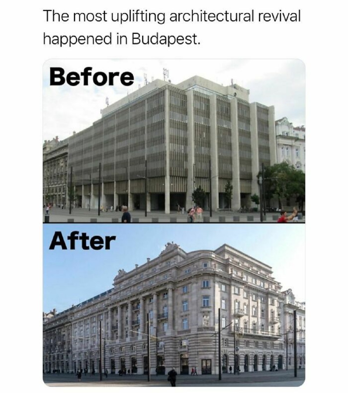 budapest architecture revival - The most uplifting architectural revival happened in Budapest. Before After