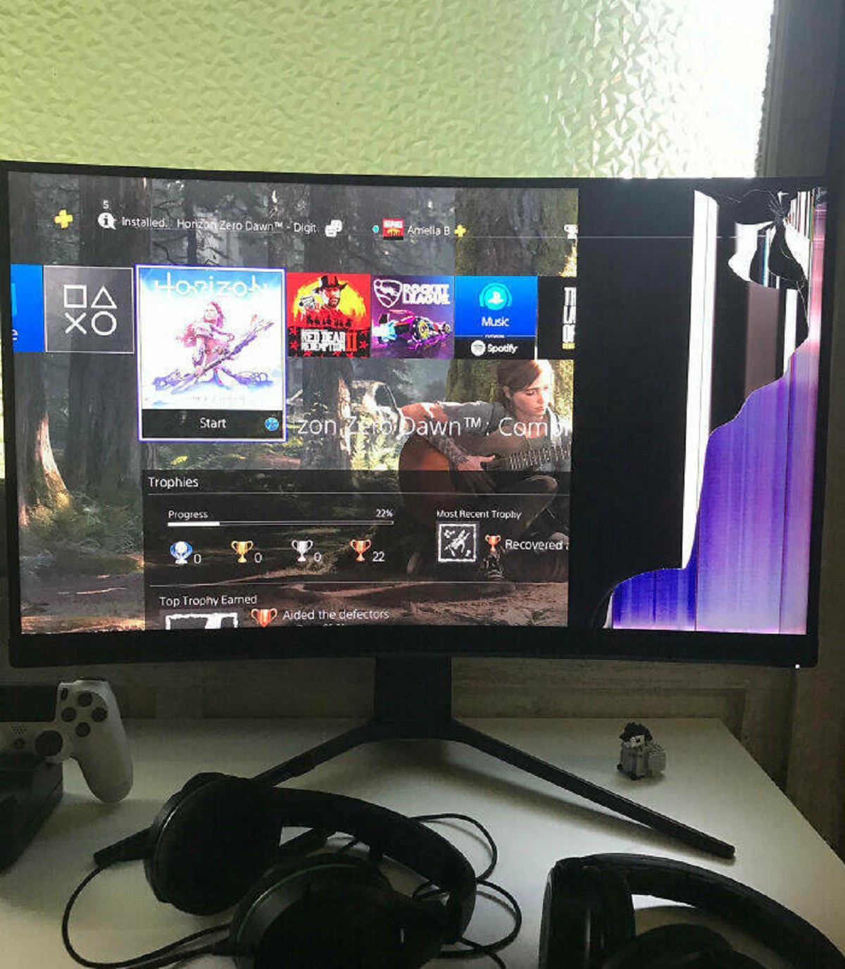 "My Sister Threw A Book At My New Monitor"