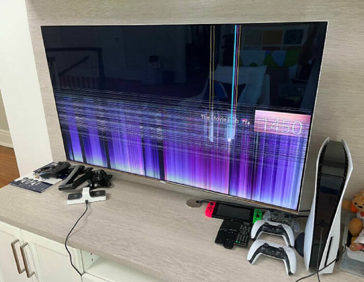 "This Is The 2nd TV My Little Brother Broke. No More PlayStation For A While, I Guess"