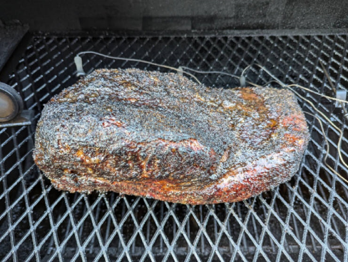 “My mom was supposed to come visit for the first time in like 15 years(from MO to TX) so I stayed up all night smoking a brisket. She flaked. I’m not even surprised. My friends will eat well tonight. They’re more fun anyways.”