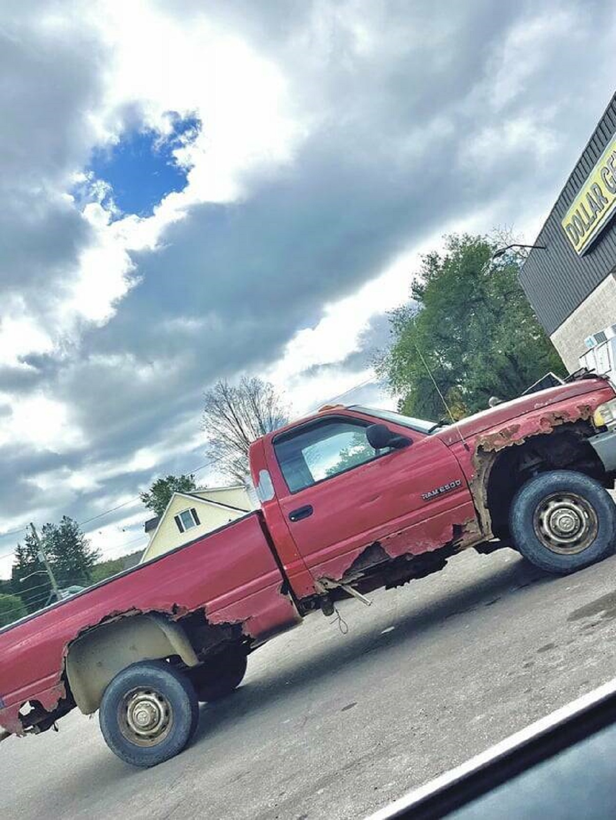 "The amount of rust on this truck"