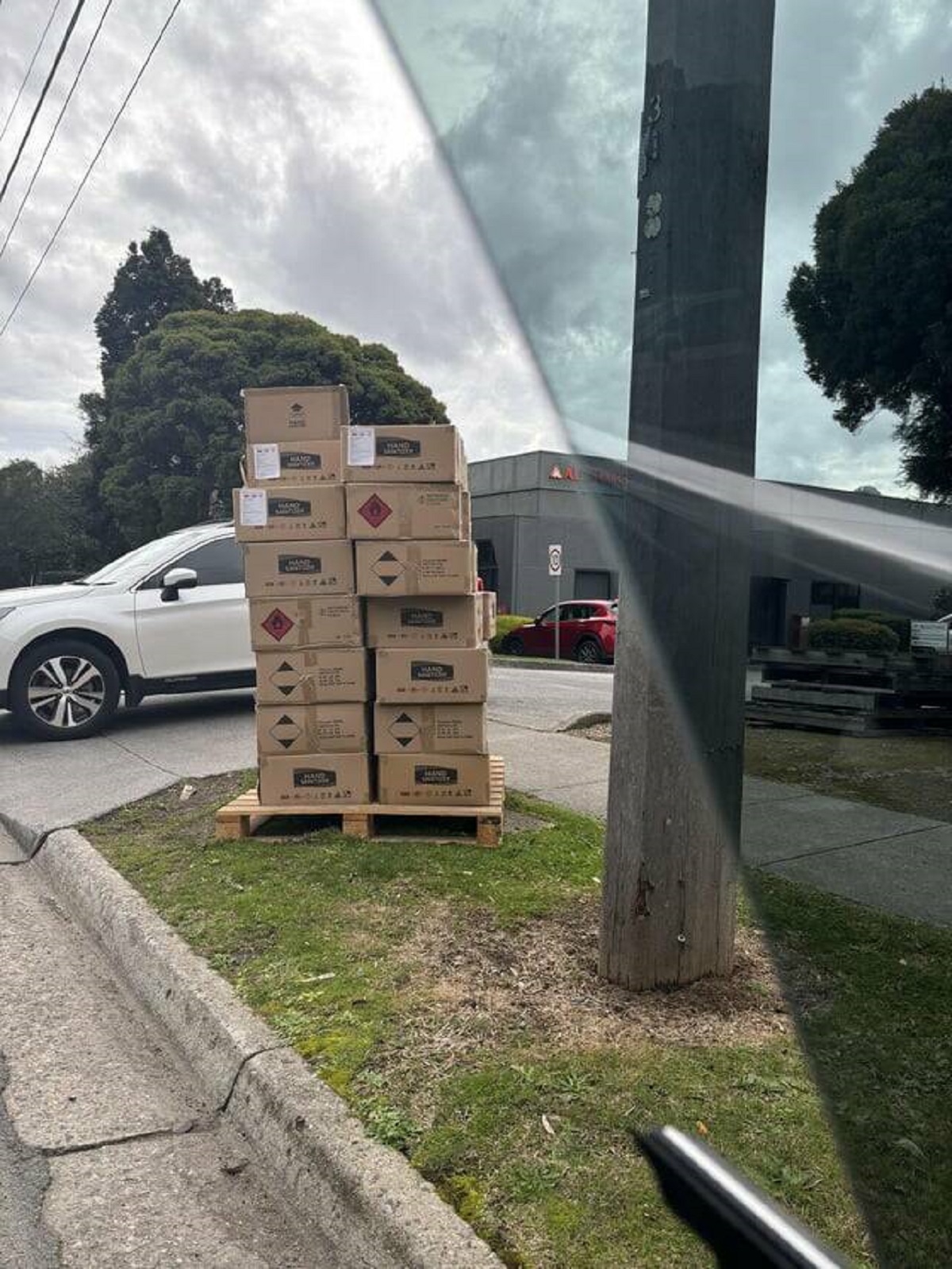 "Someone left a pallet of hand sanitiser on the street for anyone to take…"