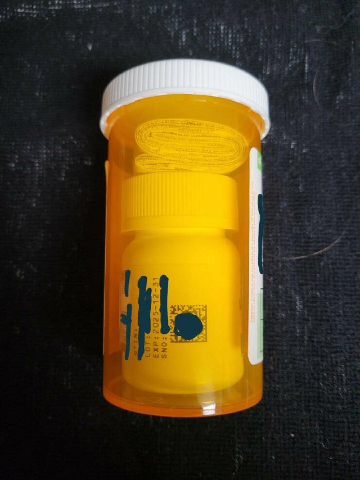 "My prescription bottle came in a prescription bottle."