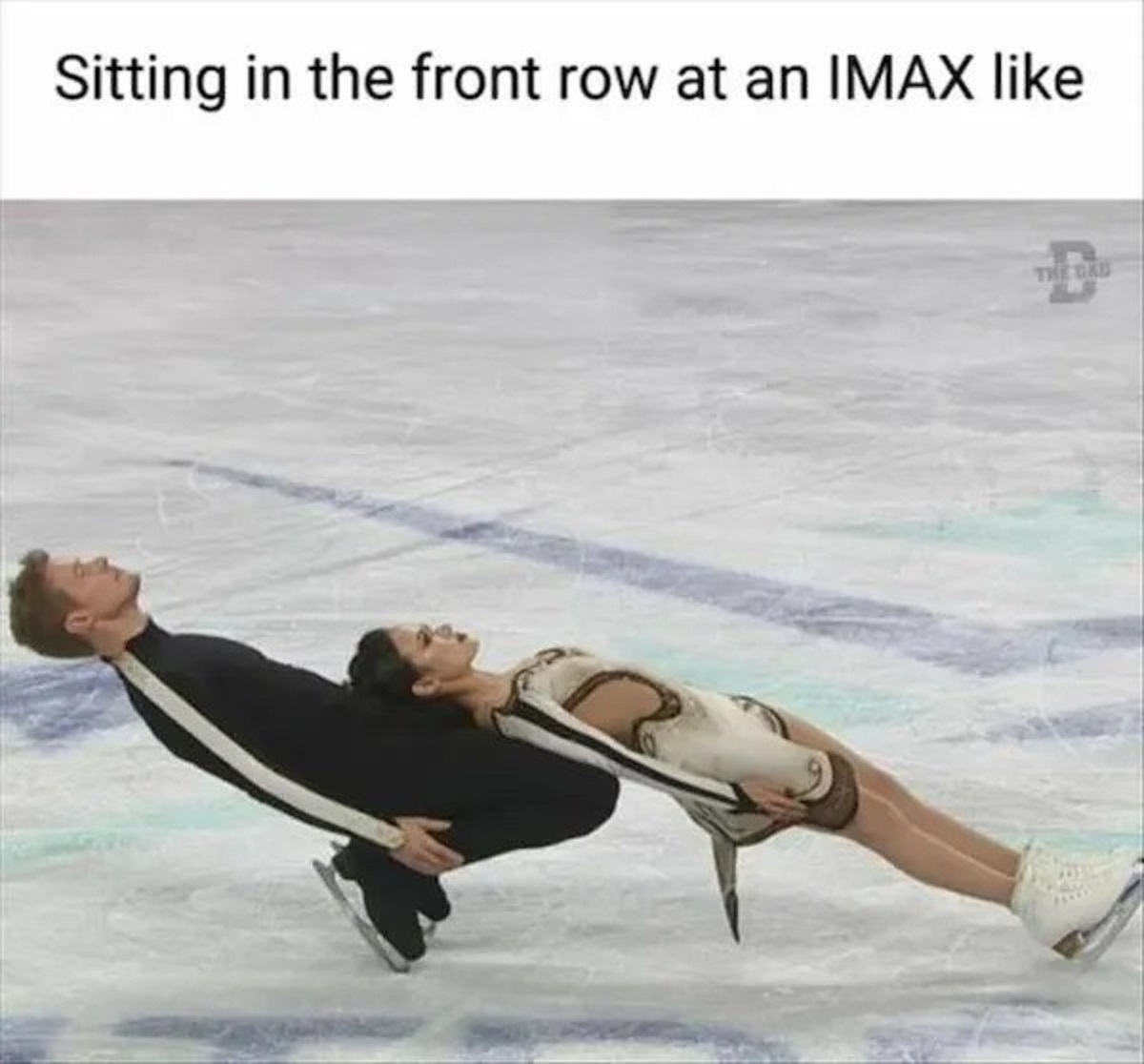 Sitting in the front row at an Imax The Dad