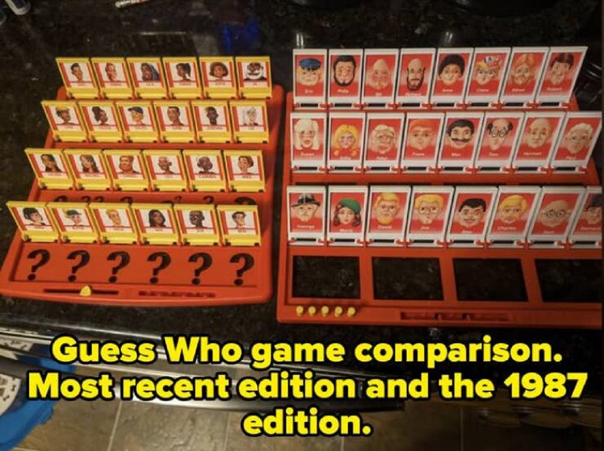 Guess Who? Game - ?????? Guess Who game comparison. Most recent edition and the 1987 edition.