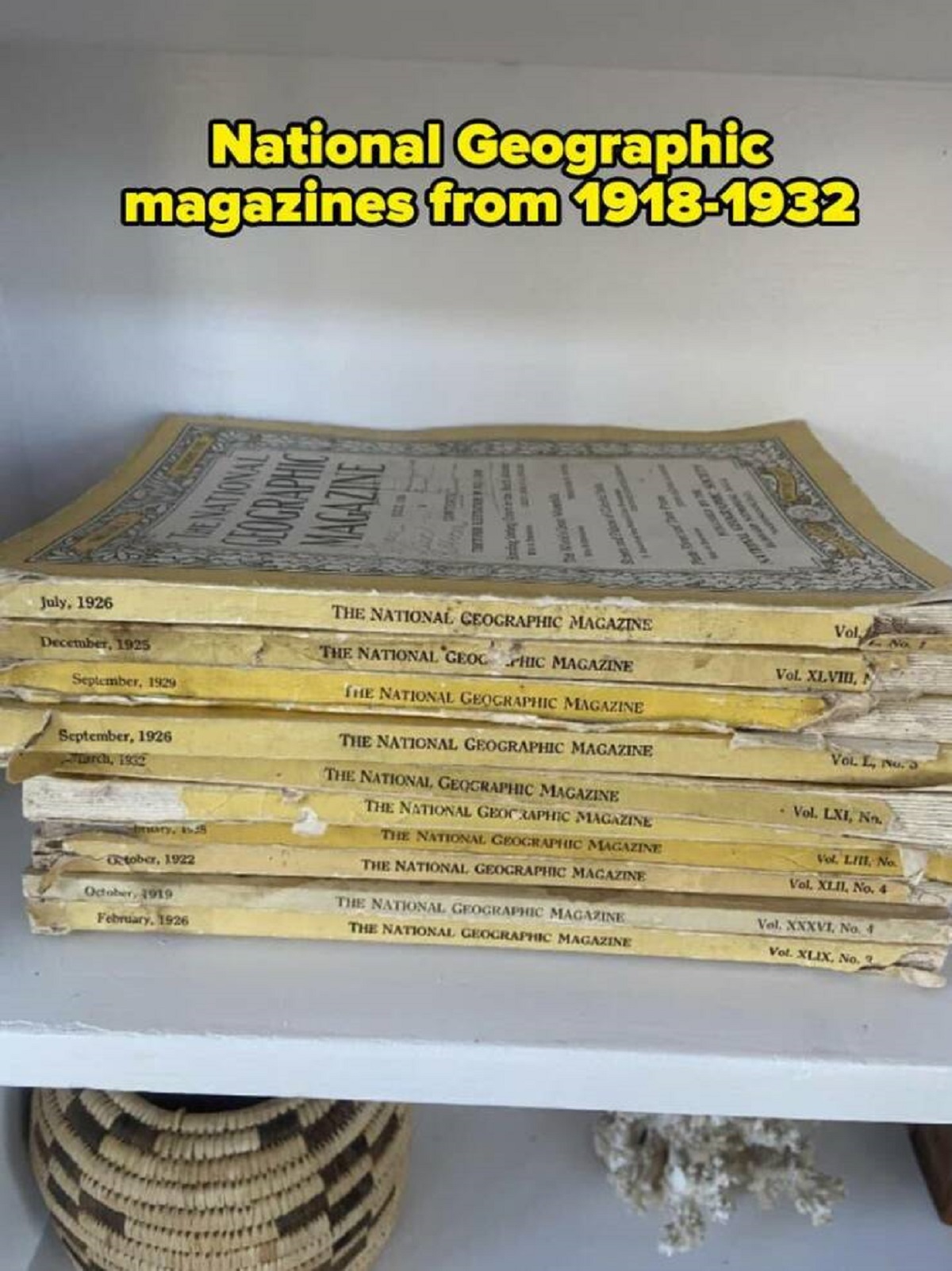 document - The National Esfographic Magazine National Geographic magazines from 19181932 De Wick's One Wamil arch, 1932 many, tober, The National Geographic Magazine The National Geoc Hic Magazine The National Geographic Magazine The National Geographic M