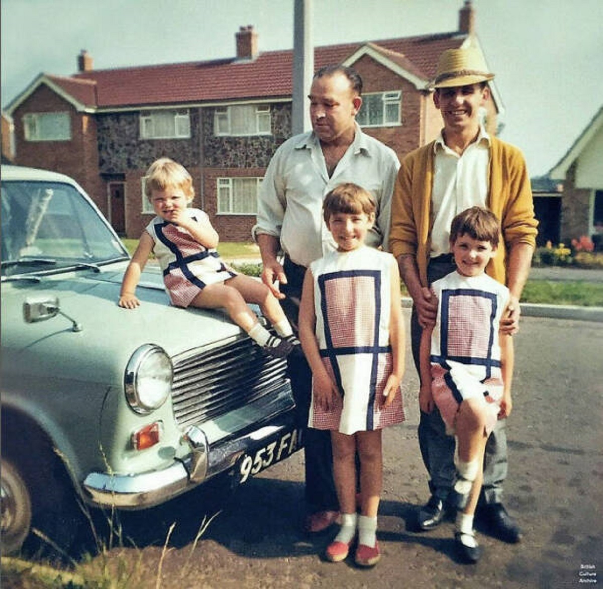 "The Wright Family, Wokingham UK - 1967 - In Their Matching Dresses When Mums Used To Make Your Clothes"