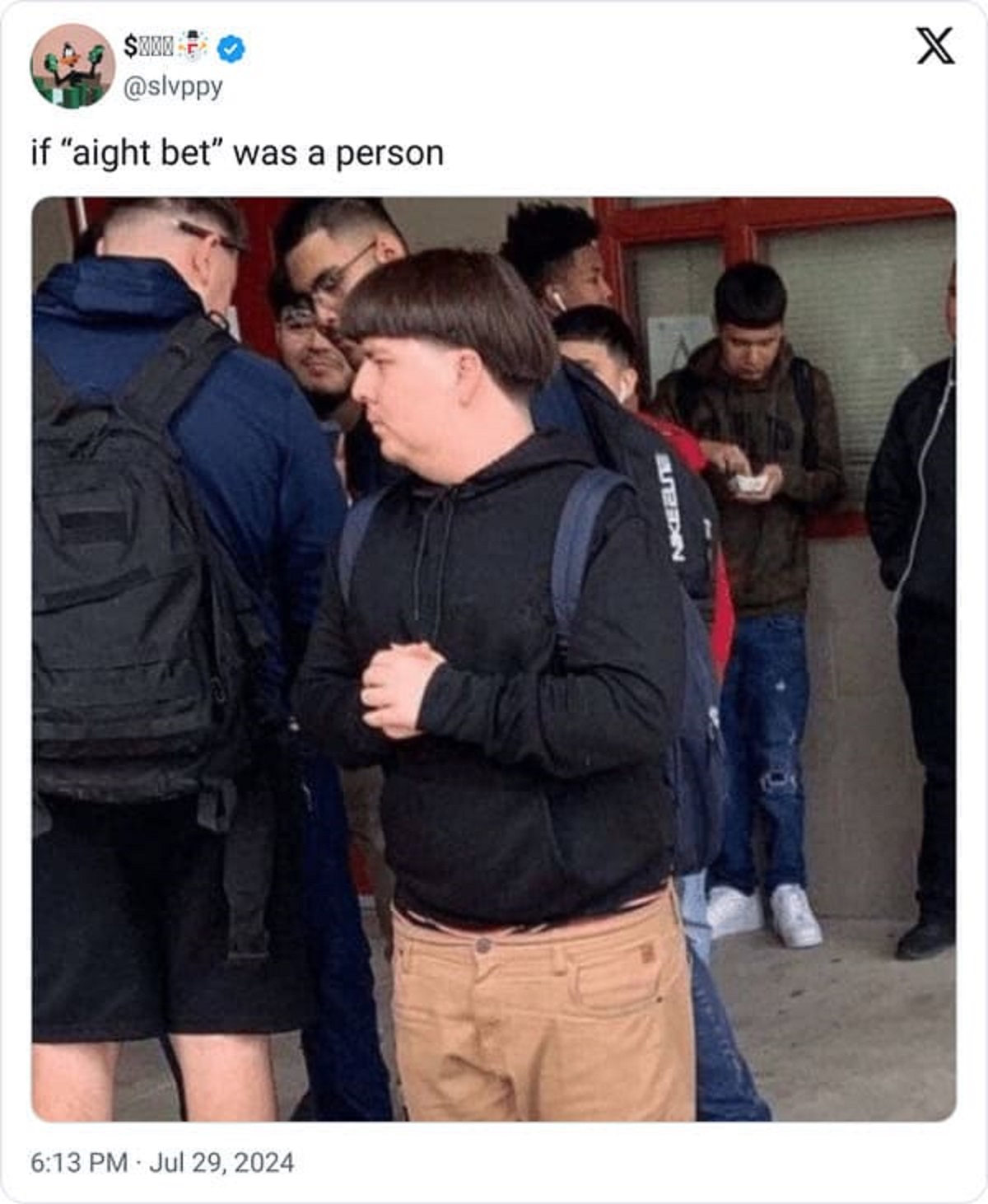 aight bet meme - if "aight bet" was a person X Nikeelte