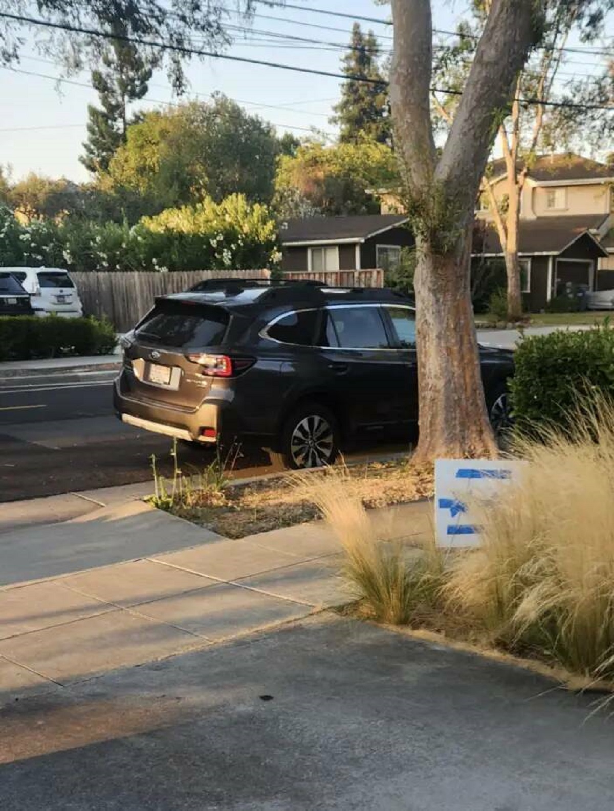 "Moved into a house. Literally the only thing my neighbor has said is, 'Don't park in front of my house.' Guess whose car that is parked in front of my house":