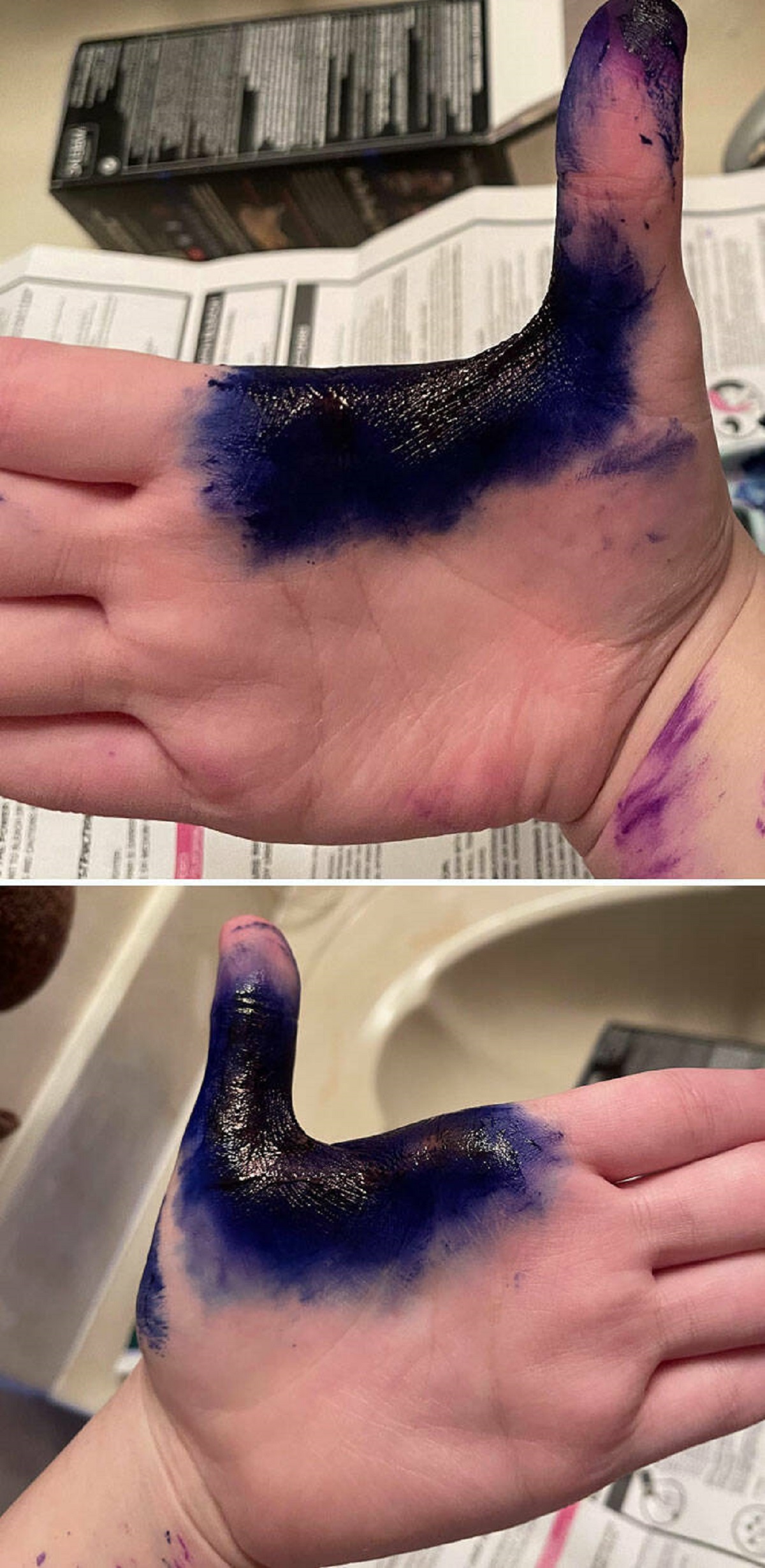 "Gloves Broke At The Seam On Both Hands For Both Colors. My Hands Didn’t Even Completely Fill Up The Glove So I Don’t Know What Happened. My Work Buddies Are Gonna Find This Hilarious"