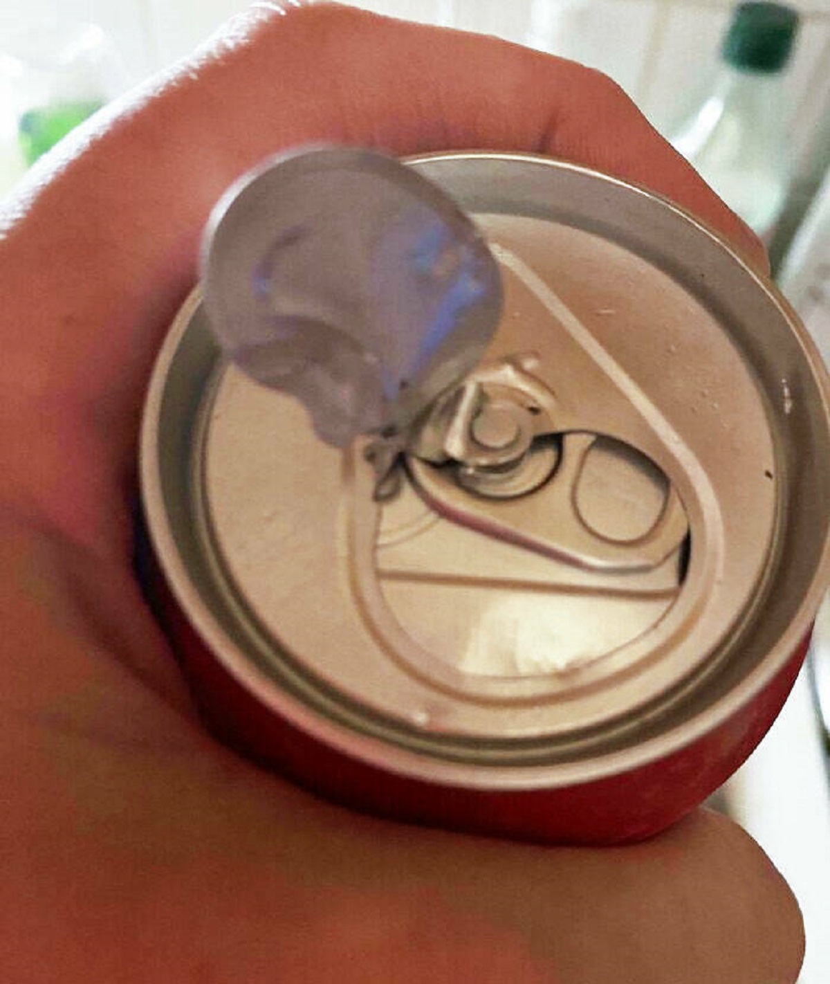 "I Just Wanted A Beer After A Long Day Of Work. First, Tab Broke Off. I Used A Spoon To Open It Only To Find Another Tab. Opening It Shotgun Style, I Guess"