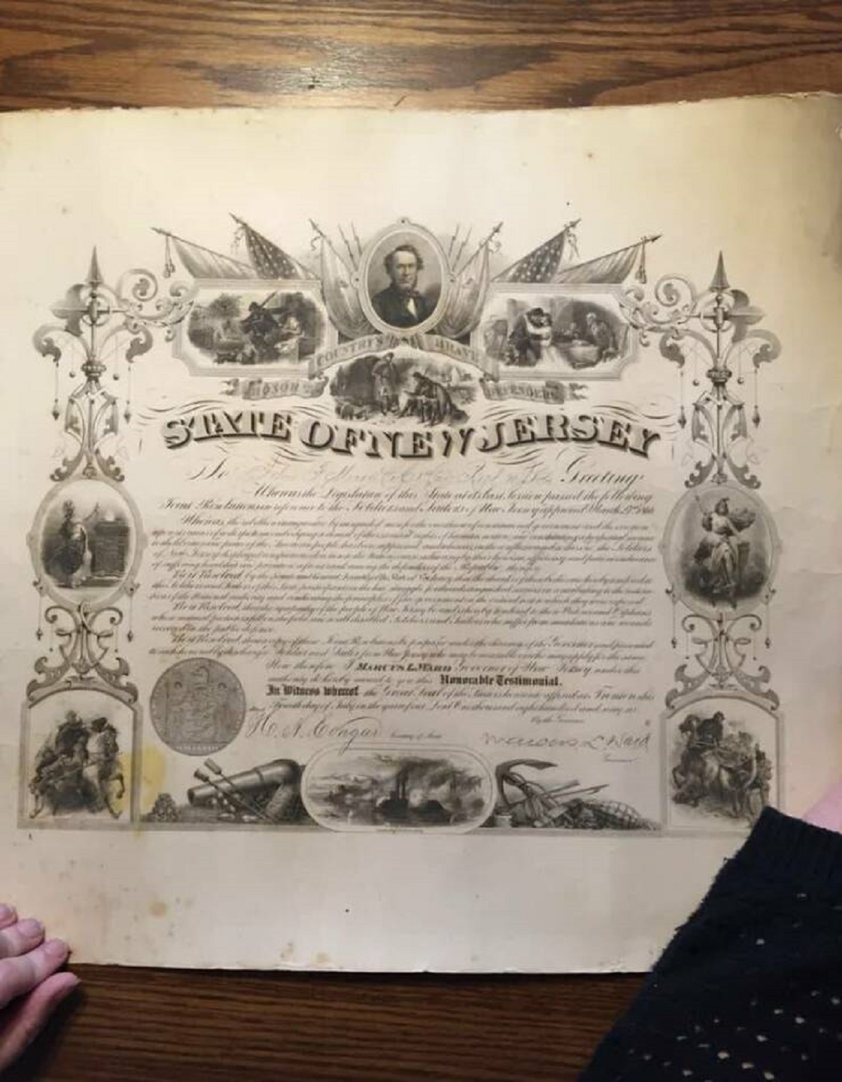 Here's what an honorable discharge from the Civil War looks like.