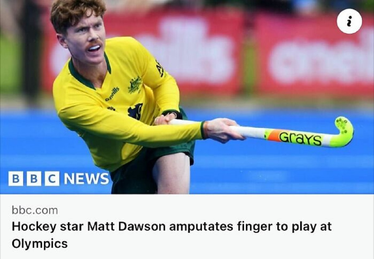 Matthew Dawson - neills Grays Bbc News bbc.com Hockey star Matt Dawson amputates finger to play at Olympics i