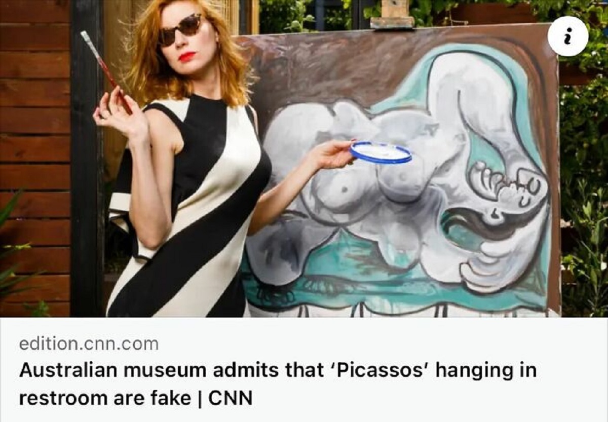 mona fake picasso - edition.cnn.com Australian museum admits that 'Picassos' hanging in restroom are fake | Cnn