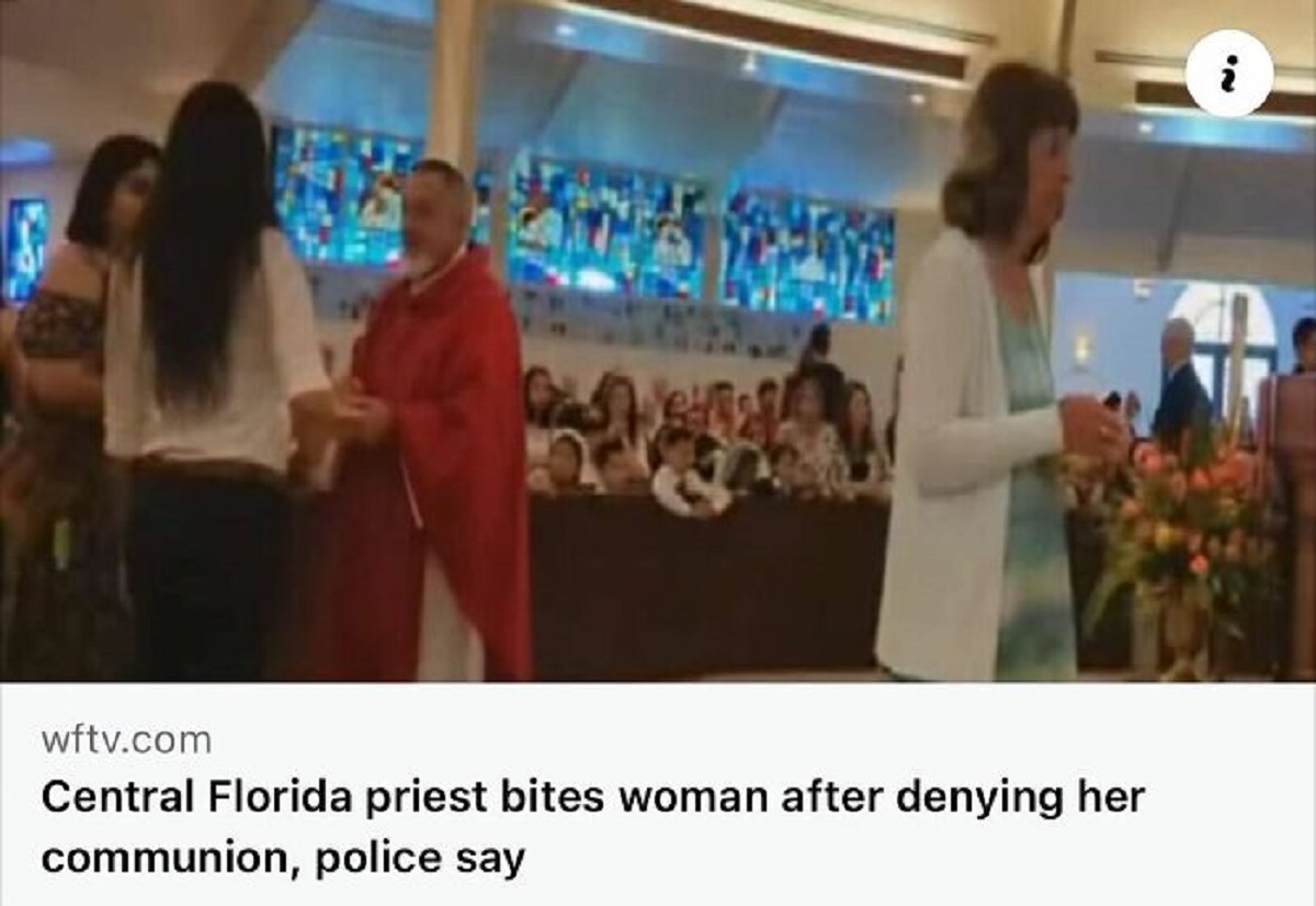 Priest - wftv.com Central Florida priest bites woman after denying her communion, police say 22