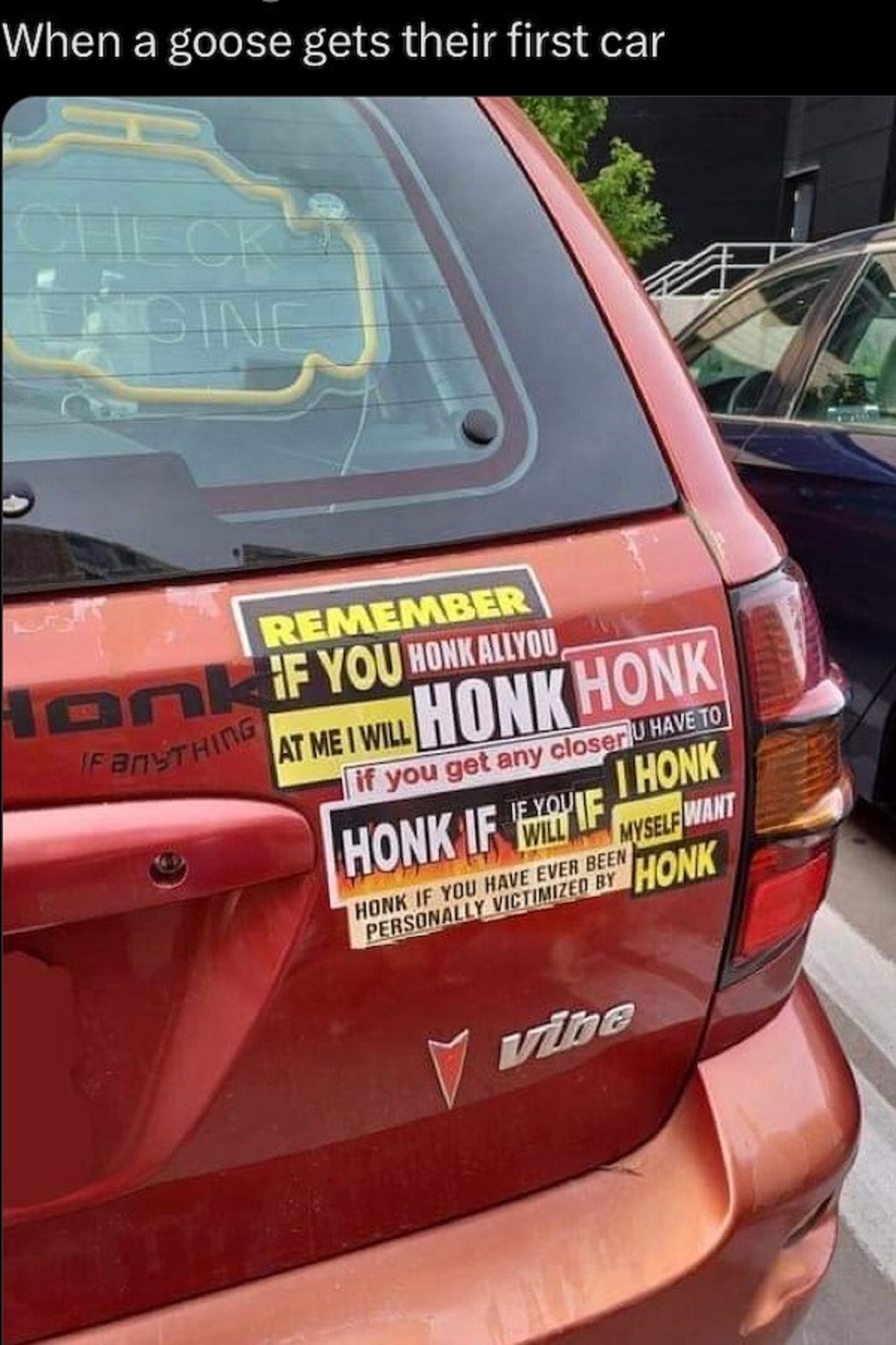 honk if you honk honk - When a goose gets their first car Sing Remember Hank If You Honkallyou At Me I Will Honk Honk FanSTHING if you get any closer Have To Honk If F I Honk Myself Want Honk If You Have Ever Been Personally Vistimated By Honk vibe