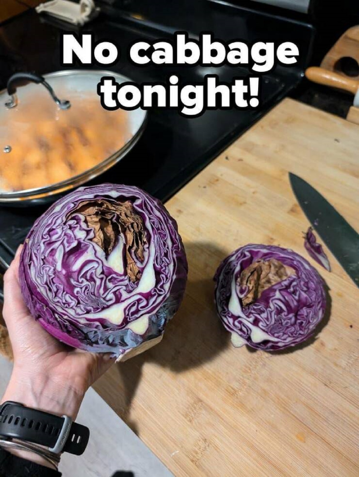 red cabbage - No cabbage tonight!