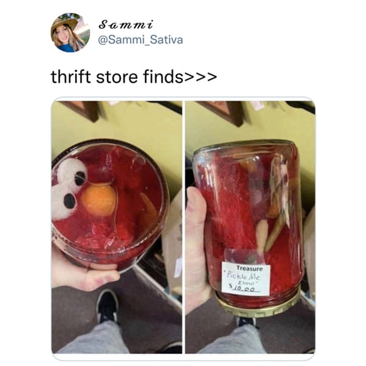 pickle me elmo - Sammi thrift store finds>>> Treasure Pickle Me Elmo $10.00