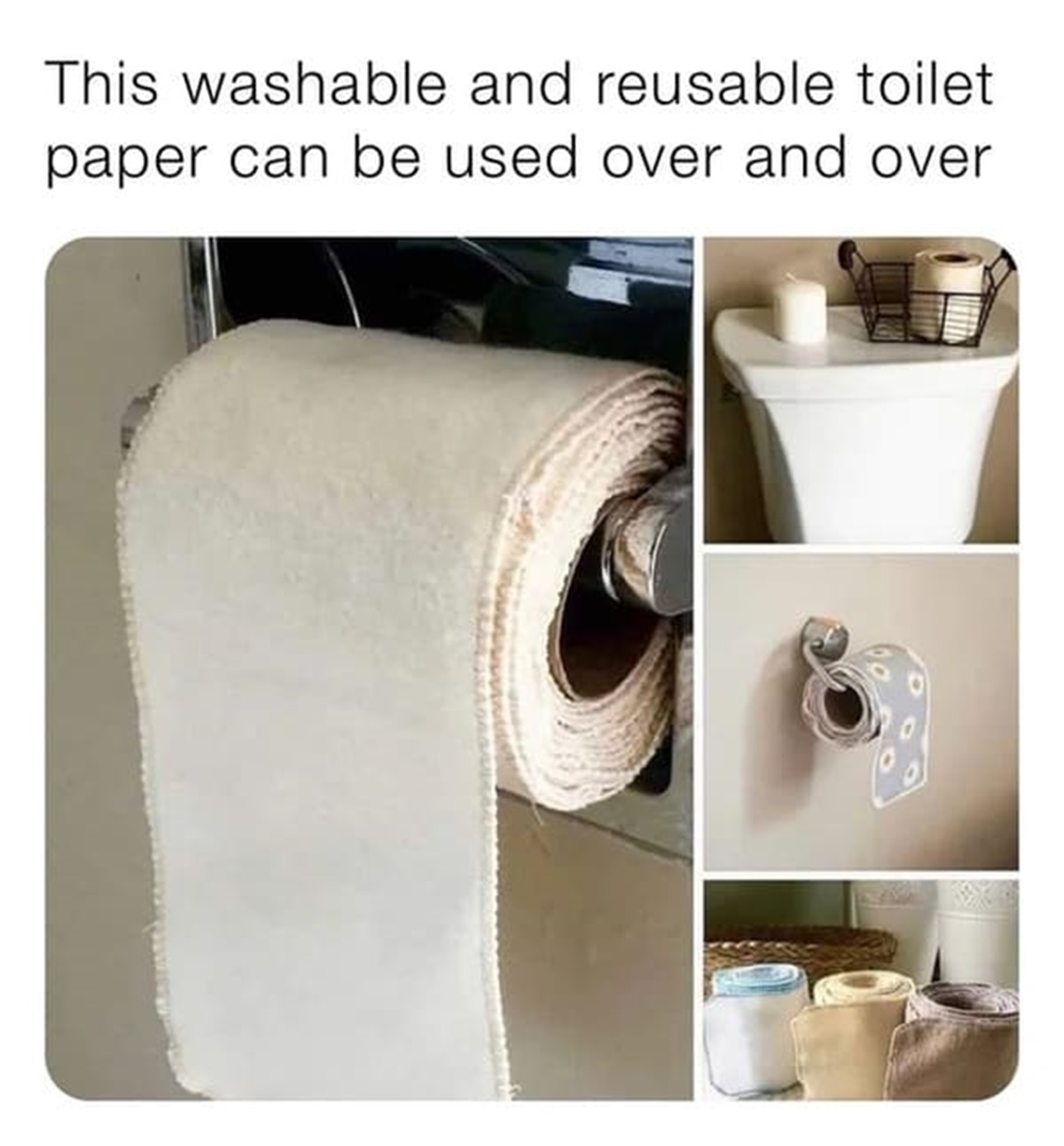 reusable toilet paper meme - This washable and reusable toilet paper can be used over and over