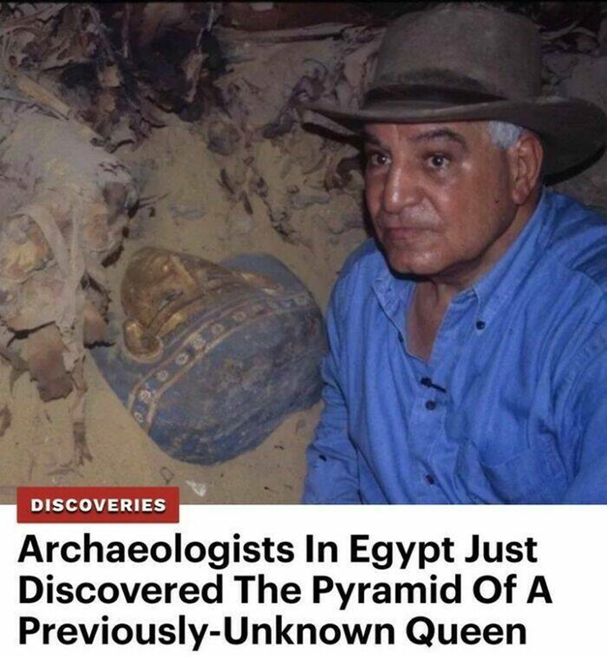 "It Is Amazing To Literally Rewrite What We Know Of History, Adding A New Queen To Our Records."⁠ ⁠

"Archaeologists in Egypt just discovered the existence of a previously-unknown queen named Neith after unearthing a pyramid built in her honor at Saqqara. She was likely named after the goddess Neith, who was worshipped from the Predynastic Period until the Romans took control of the kingdom. She was the goddess of creation, wisdom, weaving, war, and many earlier Egyptian queens were named after her due to her importance"