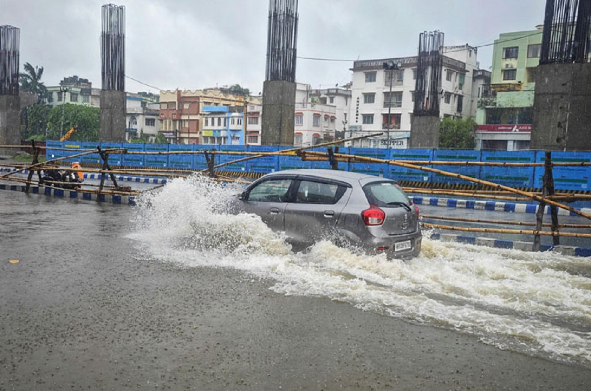 Driving through standing water. Just because the car in front of you makes it through doesn’t mean you will.