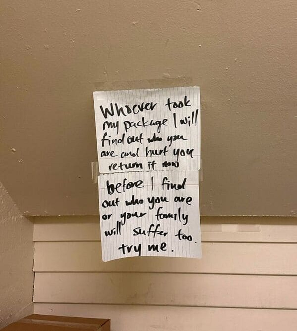 “Someone Is Over The Package Theft In My Apartment Building”