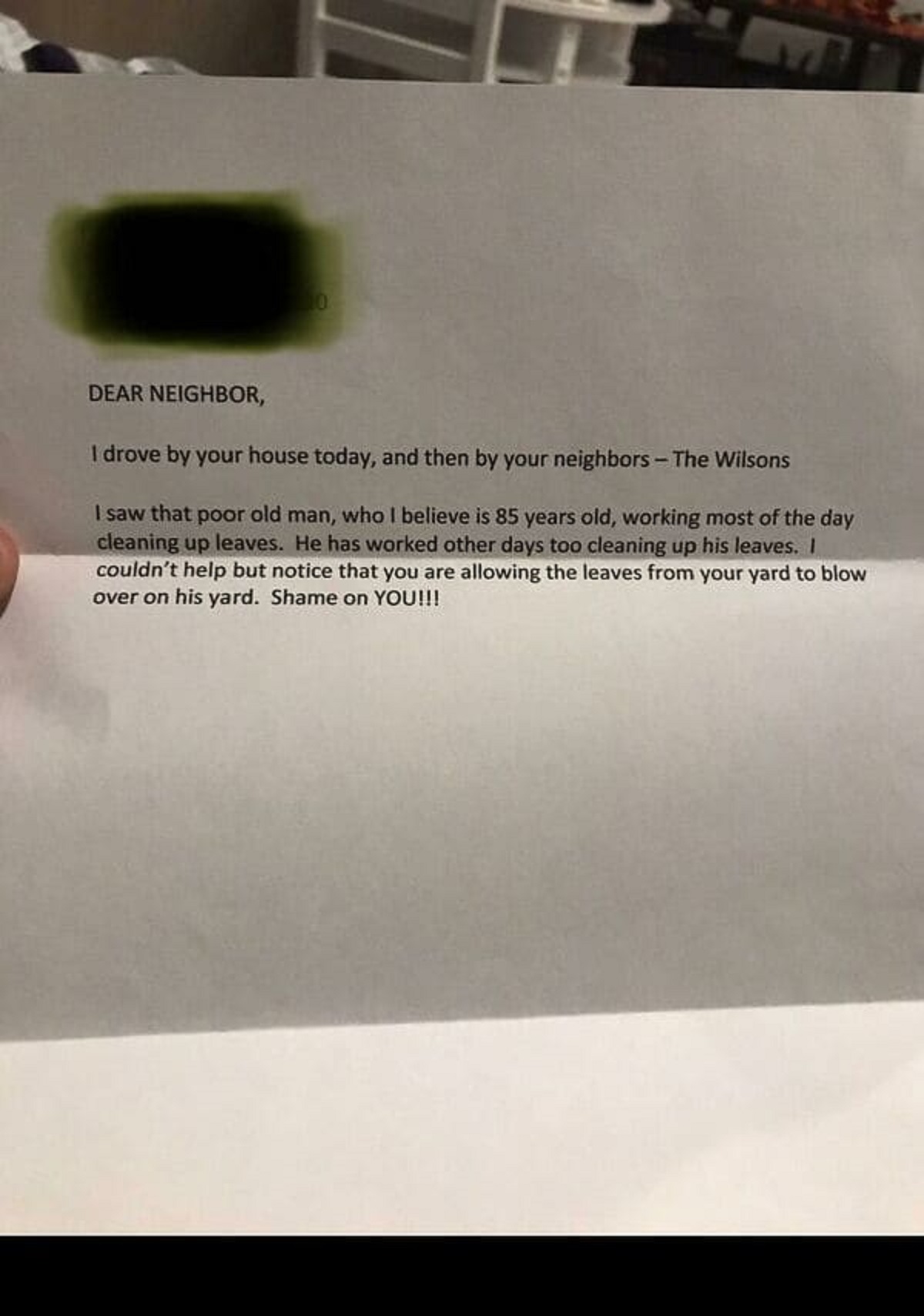 “Because I Work All Day And Can Control Where The Wind Blows. Was Mailed To Me (Probably By My Neighbor’s Wife), Envelope Postmarked The Next Town Over”