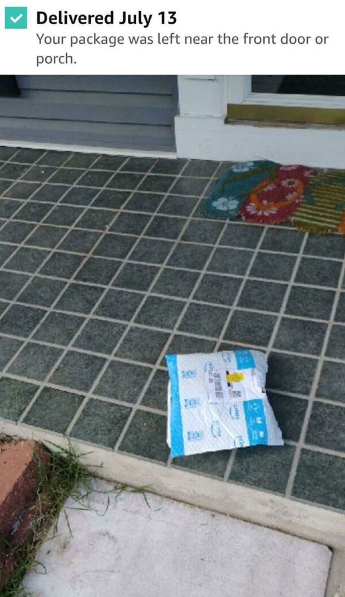 “Amazon Delivery Picture Of My Package On My Neighbors Porch. Asked My Neighbor If They Happened To Accidentally Get My Package. ‘Nope Didn’t See It'”