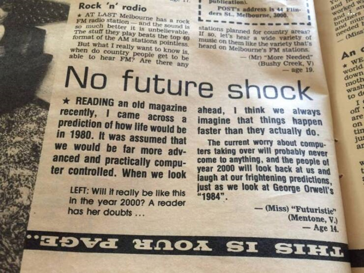 newsprint - Rock 'n' radio At Last Melbourne has a rock Fm radio station and the sound is so much better it is unbelievable. The stuff they play beats the top 40 format of the Am stations pointless. But what I really want to know is, when do country peopl