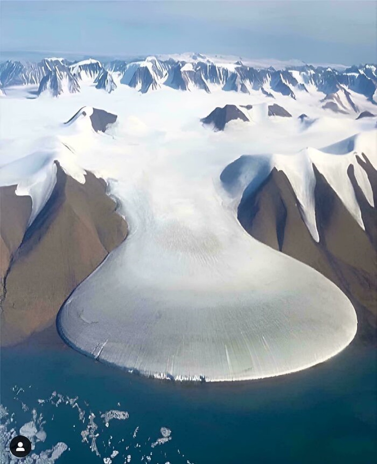 Elephant Foot Glacier In Greenland