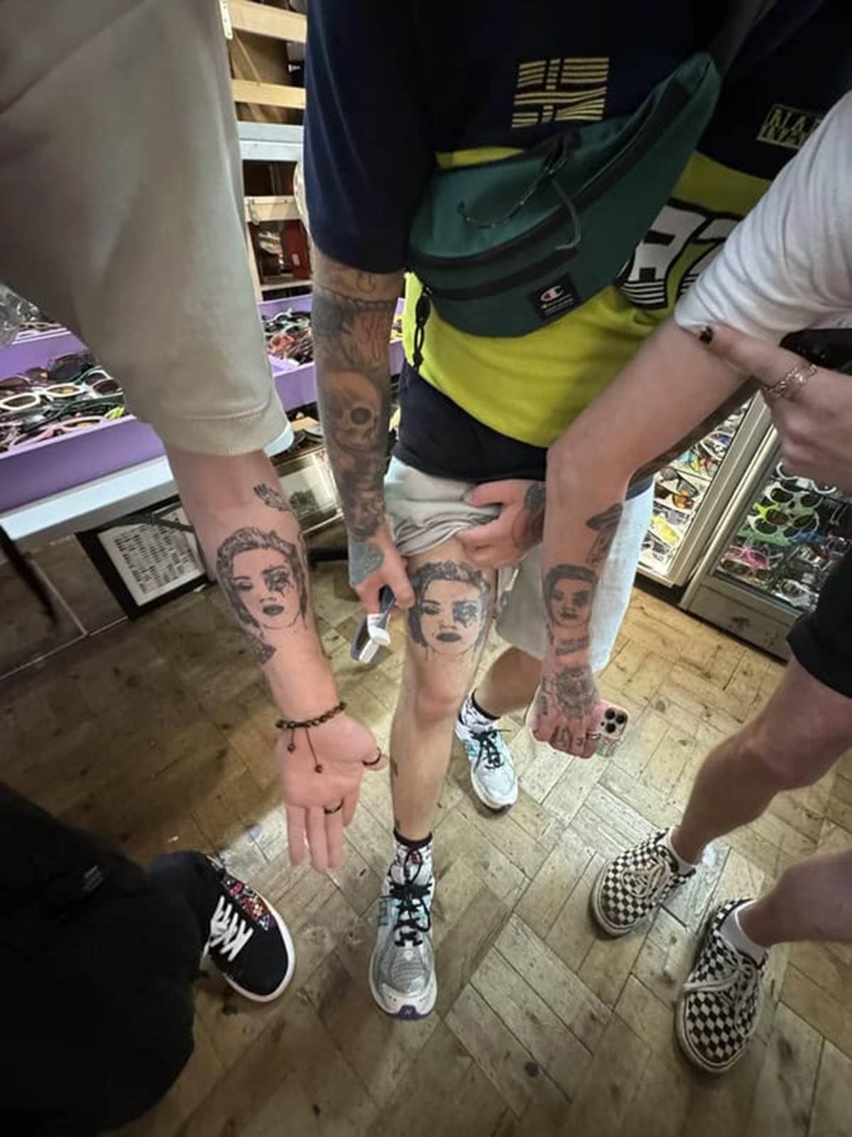 “Bumped into two strangers with the same tattoo”