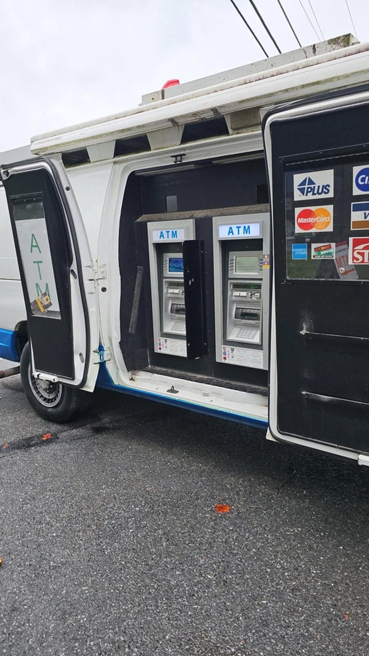 “I saw an ATM in a van today”