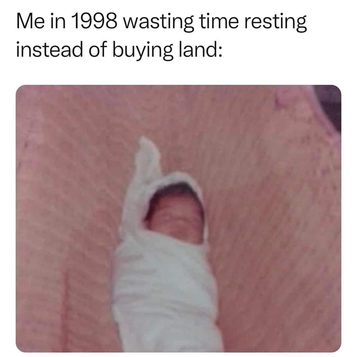 me wasting time instead of buying land - Me in 1998 wasting time resting instead of buying land