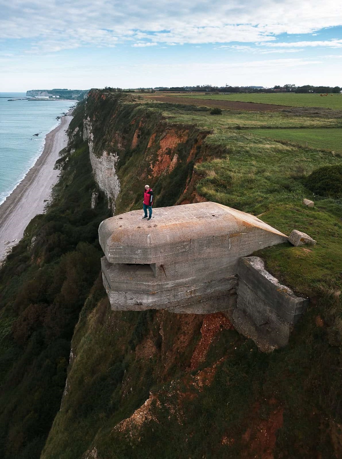 Abandoned WW2 bunker in Normandy