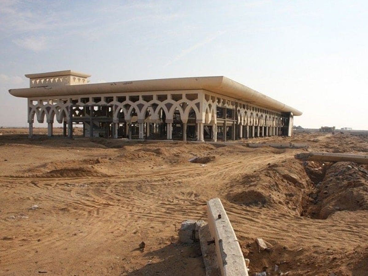 Yasser Arafat Airport inaugurate by Bill Clinton in 1998 Gaza