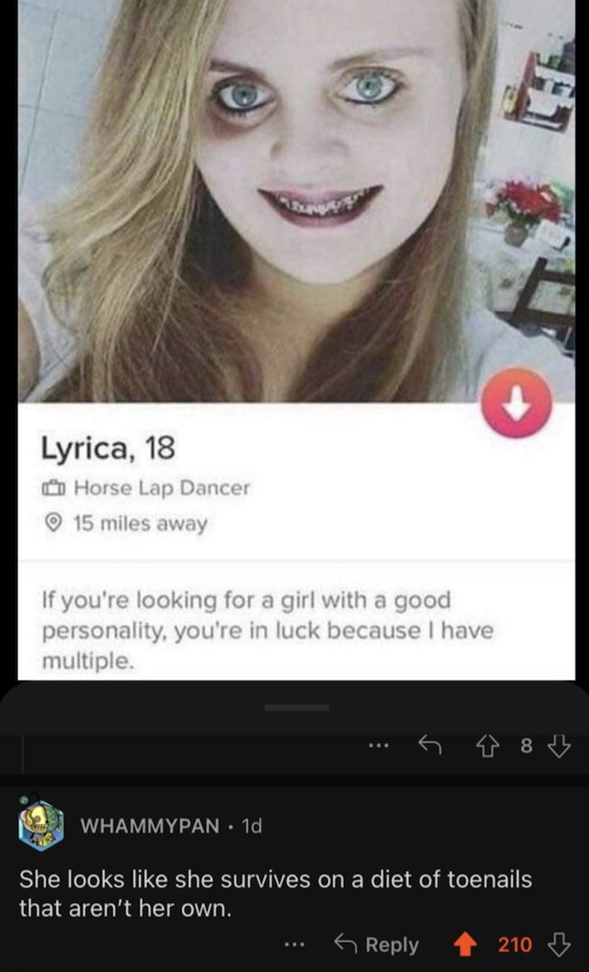 horse lap dancer - Lyrica, 18 Horse Lap Dancer 15 miles away If you're looking for a girl with a good personality, you're in luck because I have multiple. 8 Whammypan 1d She looks she survives on a diet of toenails that aren't her own. 210