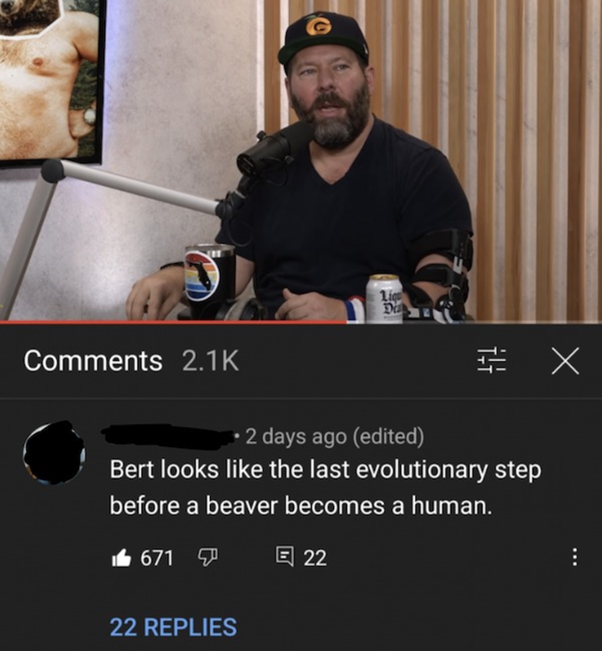 rareinsults - Liq Da 2 days ago edited Bert looks the last evolutionary step before a beaver becomes a human. 671 22 Replies 22 x