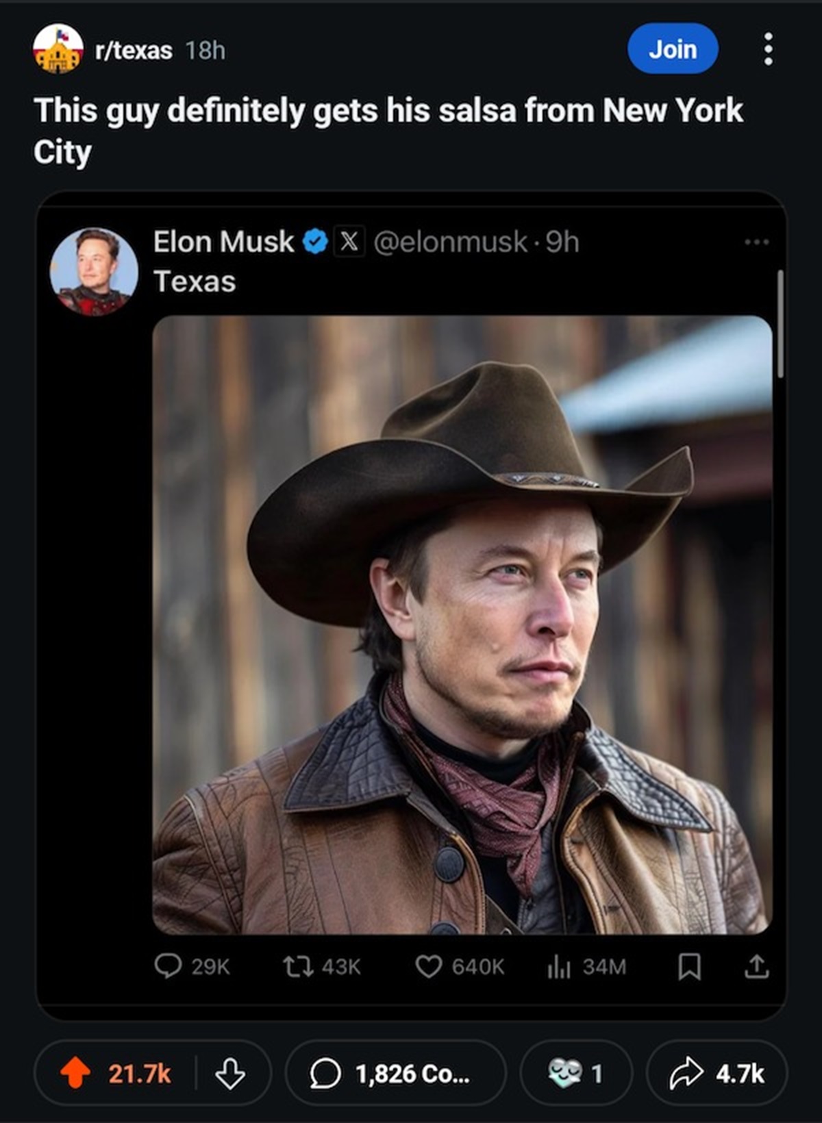 kim ye ji elon musk - rtexas 18h Join This guy definitely gets his salsa from New York City Elon Musk X .9h Texas 29K t 43K l 34M 1,826 Co... 1