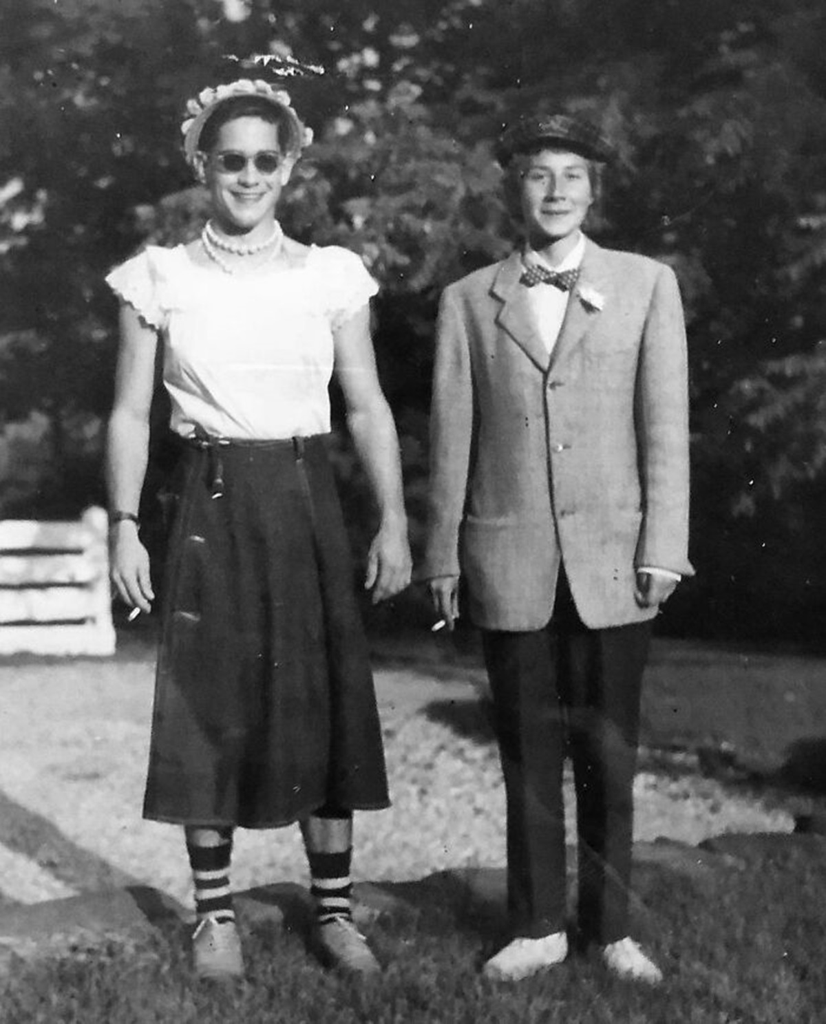 “My Grandma And Grandpa Dressed As Each Other For A Party. Early 1950s”