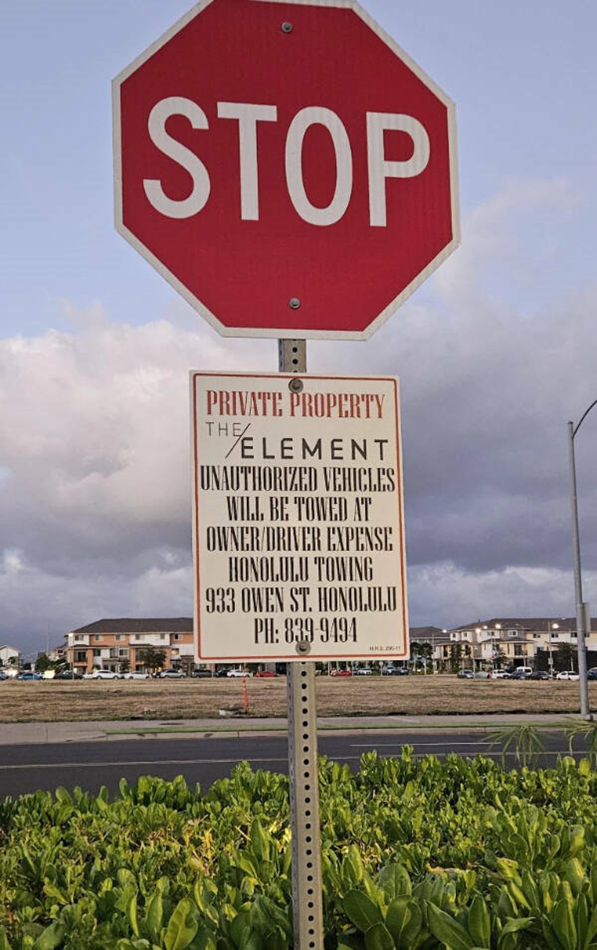 "If you need someone to stop driving to read something… maybe use a font that people can read from their car?"